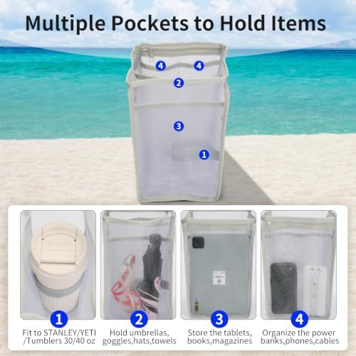 2-in-1 Cooler Organizer Insert Mesh Pouch for Bogg Bag Accessories