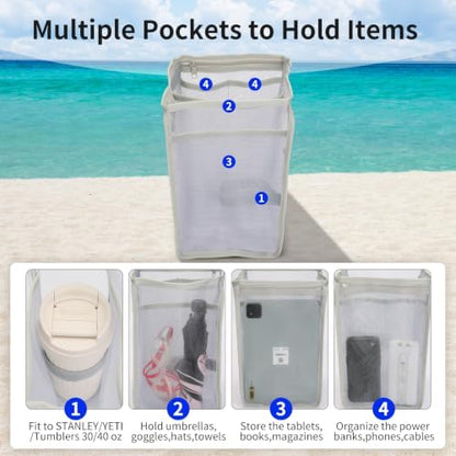 2-in-1 Cooler Organizer Insert Mesh Pouch for Bogg Bag Accessories