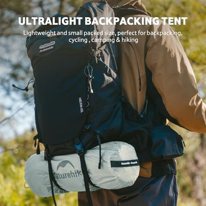 Naturehike Mongar Upgraded 1/2/3 Person Backpacking Tent,Waterproof Lightweight Camping Tent with Footprint