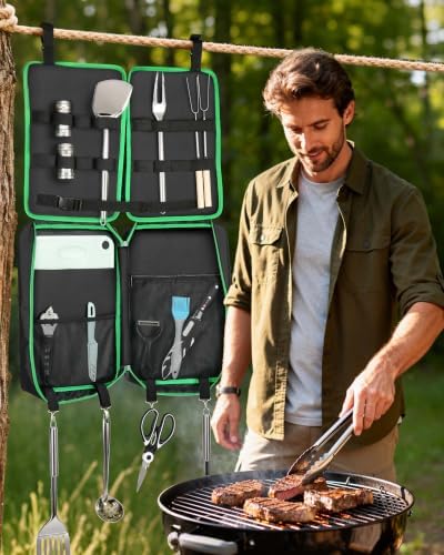 FANGSUN Camping Cooking Set, Portable Camping Utensil Set