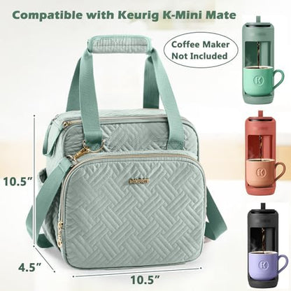 BAGSPRITE Coffee Maker Travel Bag Compatible with Keurig K-Mini Mate