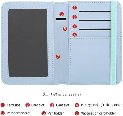 ZOPPEN Passport Holder Wallet, Passport Cover Travel Wallet Women Travel Essentials Accessories Document Organizer Travel Must Haves Rfid Blocking Cover Case for Women and Men, Lavender