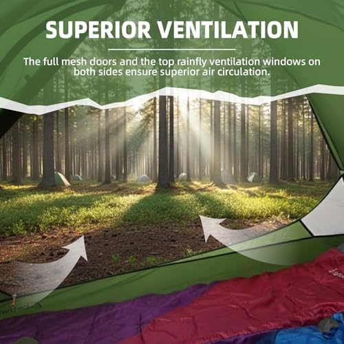 Clostnature 4 Season Backpacking Tent - 1/2 Person Cold Weather Winter Tent
