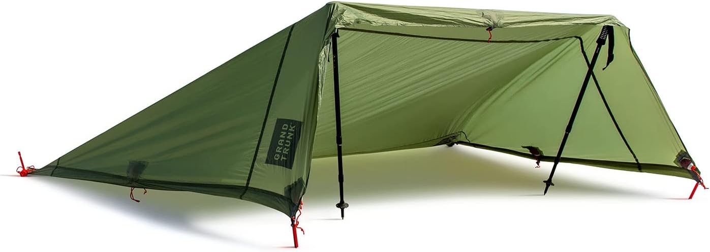 Grand Trunk Moab Multi-Use Tarp Shelter - Waterproof Nylon Hammock & Camping Tarp, Includes Cord & Stakes