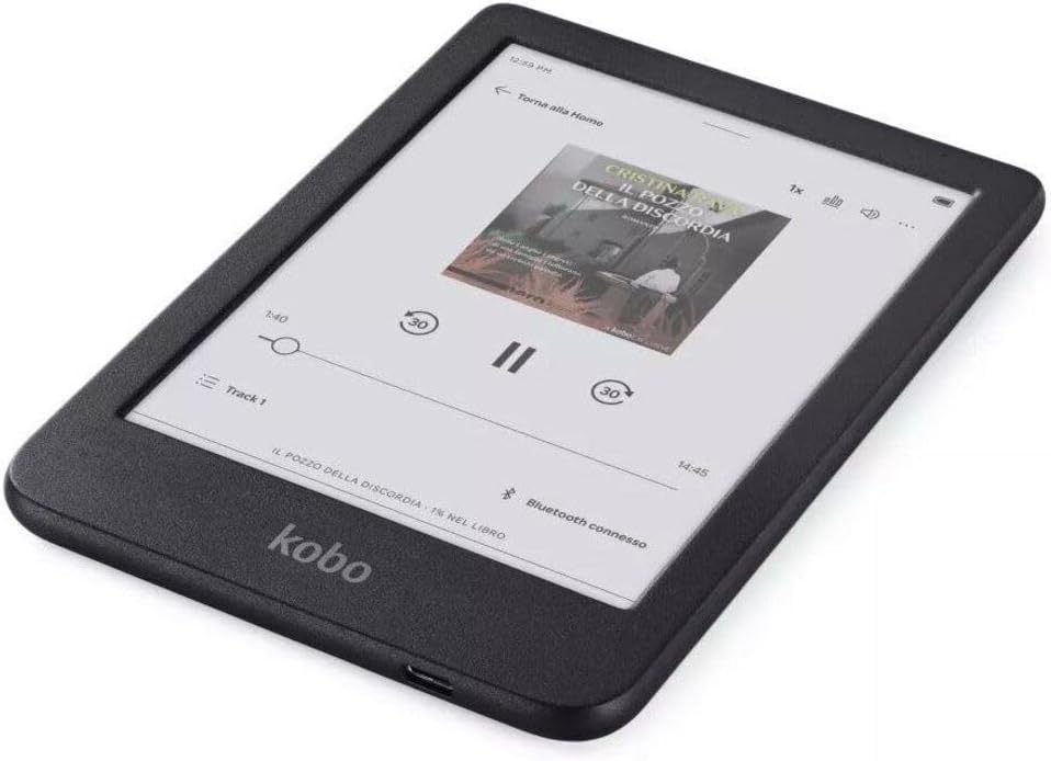 Kobo Clara Colour | eReader | 6” Glare-Free Colour E Ink Display | Dark Mode Option | Waterproof | Audiobooks | 16GB of Storage | Black