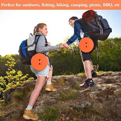 Fishboy Collapsible Stool for Adults, Portable Folding Camping Seat, 400lbs