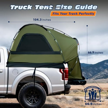 WildFinder Truck Bed Tent, Pickup Truck Tents for Camping 6.4-6.7 FT Bed
