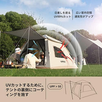 Lightweight Instant Tent for 2 Persons - Waterproof, Windproof, UV Protection - Portable for Outdoor Hunting, Hiking