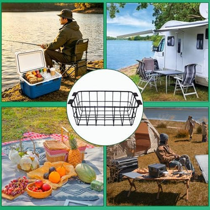 Cooler Basket for Ninja FrostVault 30qt Hard Cooler & Wheeled Coolers, Stainless Steel Storage Dry-Goods Baskets, Coolers Accessories - Camping Trips -Keep Food Dry & Organized.