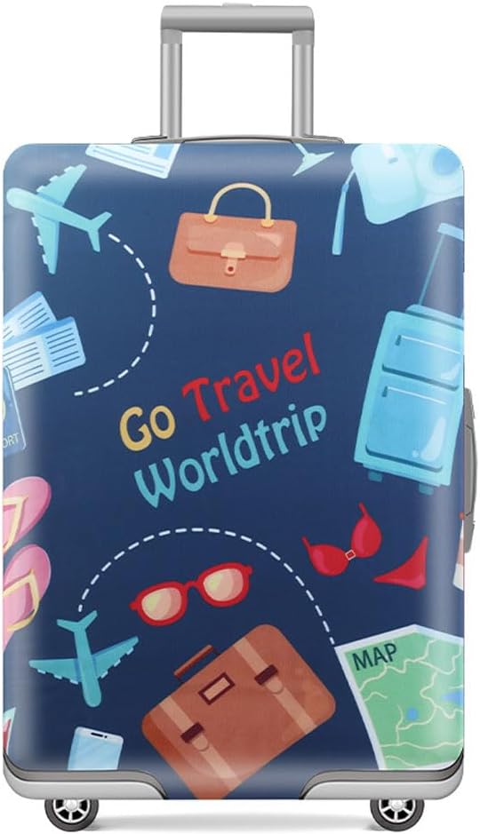 MosaiRudo Travel Luggage Covers For Suitcase Tsa Approved,Suitcase Cover Protector Fit 18-32 Inch Luggage Travel Accessories (T2492, L)
