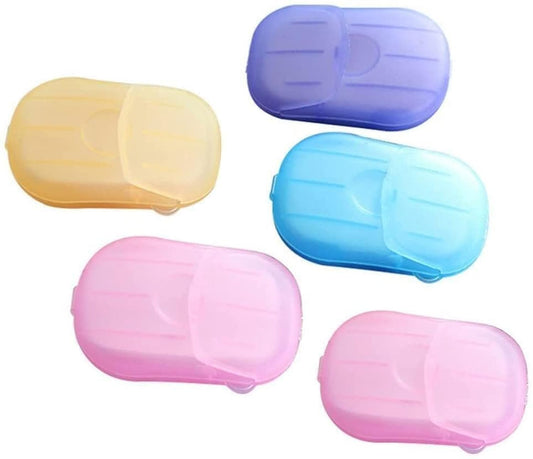 JJLFresheners 5 Box 500 Sheets Disposable Soap Paper 5 Boxes Hand Cleaner Fragrance Mini Color Soap Paper for school Indoor, Outdoor, Travel, Camping Hiking Camping