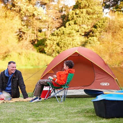 unp 6 Person 4 Season Dome Tent, Easy to Set Up for Camping & Hiking, Lightweight & Portable, Green