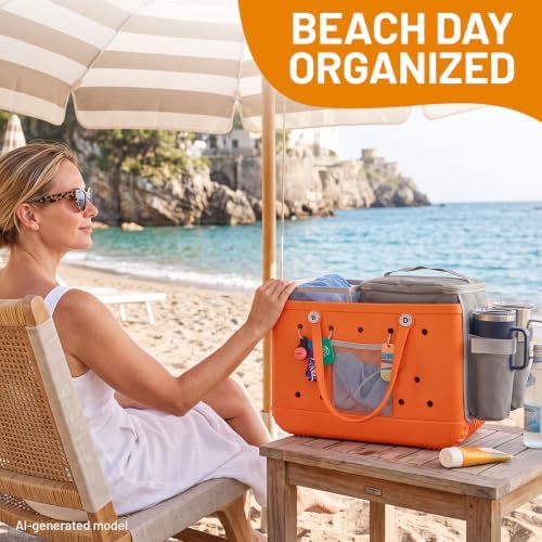 2-in-1 Cooler Organizer Insert with Cup Holder for Bogg Bag XLarge or Large