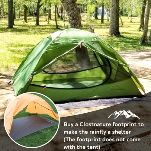 Clostnature 1/1.5/2/3/4/6 Person Lightweight Backpacking Tent, Camping Tent