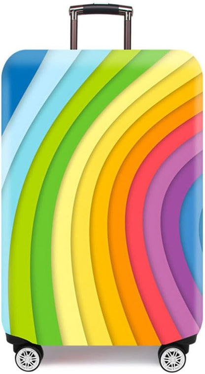 MosaiRudo Thicker Luggage Cover Elastic Suitcase Cover Protector Fits 18-32 Inch Suitcase Travel Accessories (TKM0070, XL)