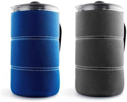 GSI Outdoors, 30 Fl Oz JavaPress, French Press Coffee Maker for Camping and Travel, Blue