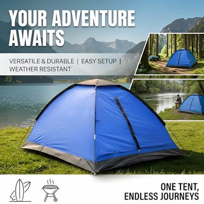 XL Camping Tent 1/2 Person Small Tents Lightweight Waterproof Adult