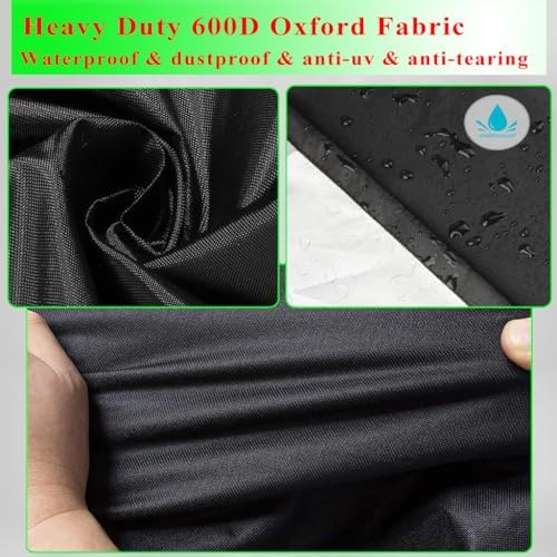Griddle Cover for Royal Gourmet 2 Burner Griddle- 600D Flat Top 38 Inch Grill Cover for Royal Gourmet GB2000 Regal 2-Burner Flattop Gas Grill Griddle, Heavy Duty & Waterproof Outdoor