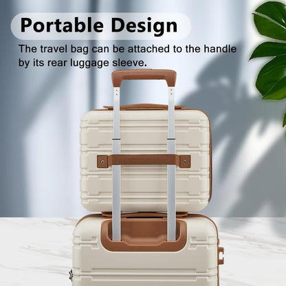 Luggage Sets, Suitcase with Spinner Wheels, PC+ABS Hardshell Travel Luggage Set with TSA Locks,Lightweight Rolling Luggage，Carry on suitcase with YKK Zippers (Gray)