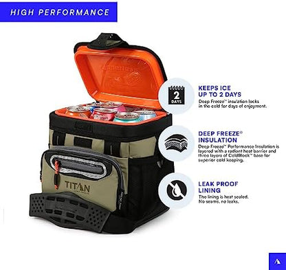 Titan Zipperless HardBody Cooler, Keeps Ice 2 Days