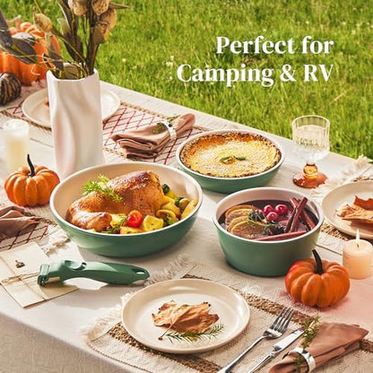 Redchef Kitchen Cookware Set Detachable Handle, All Stoves Suitable, 5 Pcs