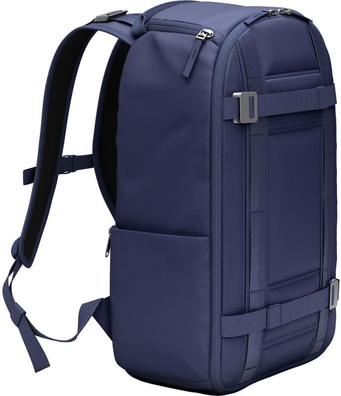 Db Journey Ramverk Backpack - Durable Travel Backpack with Laptop Compartment & Pockets for Work, Luggage with Roller Bag Hook Up System, 26L - Blue Hour