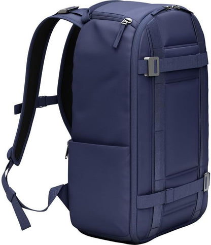 Db Journey Ramverk Backpack - Durable Travel Backpack with Laptop Compartment & Pockets for Work, Luggage with Roller Bag Hook Up System, 26L - Blue Hour