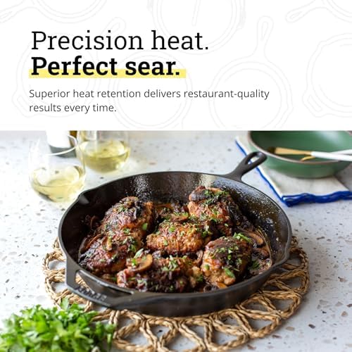 Lodge Pre-Seasoned Cast Iron Skillet, PFAS-Free, 12 Inches