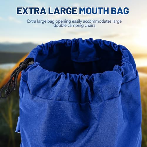 48" Large Camping Chair Bag Replacement, Folding Chairs Bag, Blue