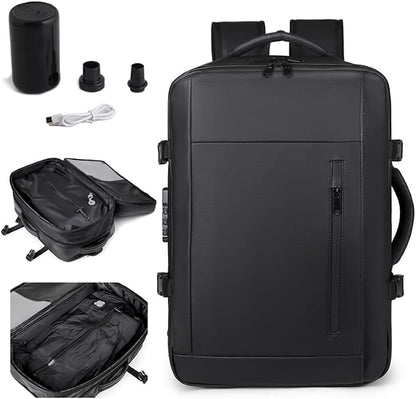 Vacuum-sealed travel computer backpack, Water-Resistant, by Unknown