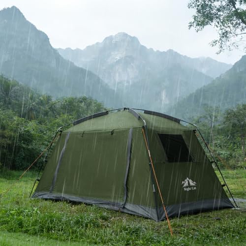 Night Cat Backpacking Tent for Camping: Portable 1-2 Person Hiking Waterproof Tent Quick Setup and Compact for Outdoor Festivals