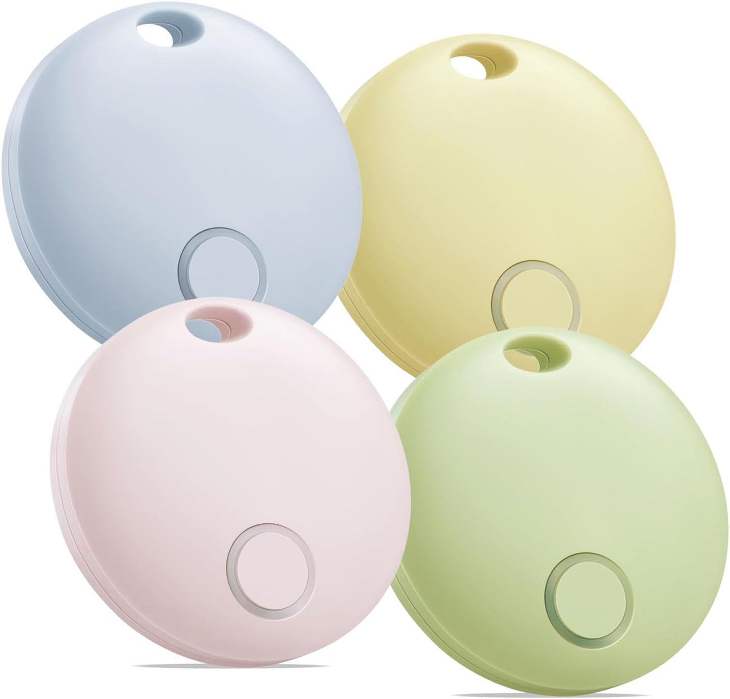 Air Tracker 4 Pack, Smart Bluetooth Tracker Works with Apple Find My (iOS Only), Item Finder Locator for Keys, Luggage, Backpack, IP67 Waterproof