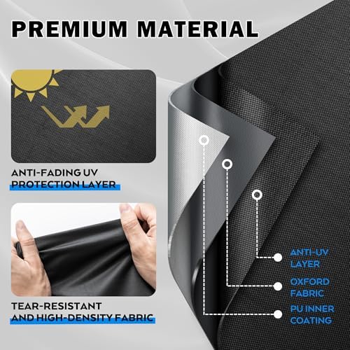 Grill Cover for Traeger Woodridge Elite Pellet Grill TFC97XLH, Outdoor Griddle Cover for Traeger Elite/Pro Pellet Smoker Grill, Waterproof BBQ Grill Cover for All Weather