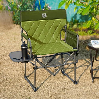 TIMBER RIDGE 400lbs Heavy Duty Camping Chair Portable Directors Chair