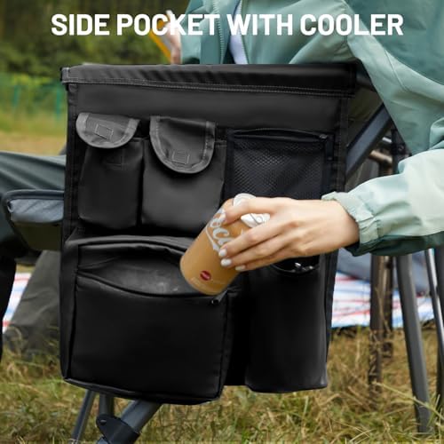 TIMBER RIDGE Oversized Folding Camping Chair High Back 500lbs