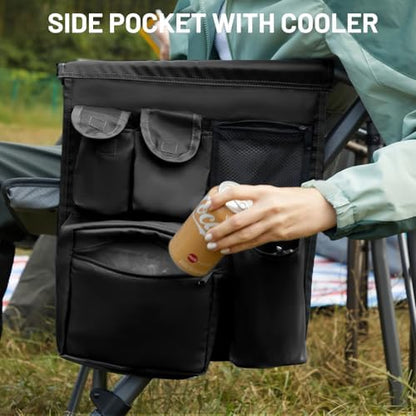 TIMBER RIDGE Oversized Folding Camping Chair High Back 500lbs