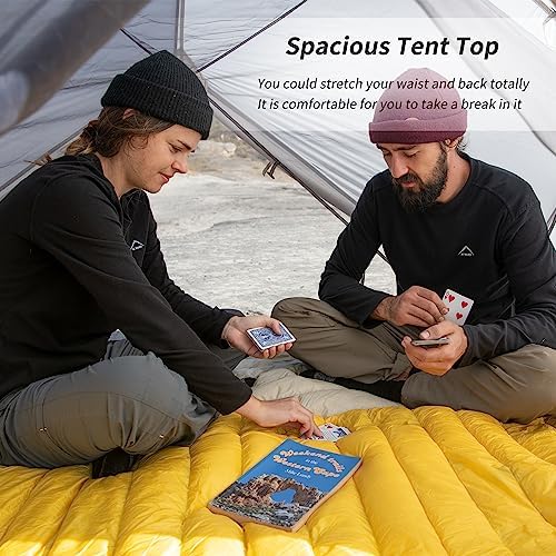 Naturehike Mongar 2 Person Backpacking Tent, 3 Season Ultralight Lightweight 2 Person Tent, Double Layer Free Standing Tents for Camping Hiking Cycling