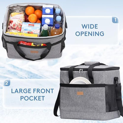 Lifewit Cooler Bag 30/50/60 Cans Collapsible, Insulated Large Lunch Bag