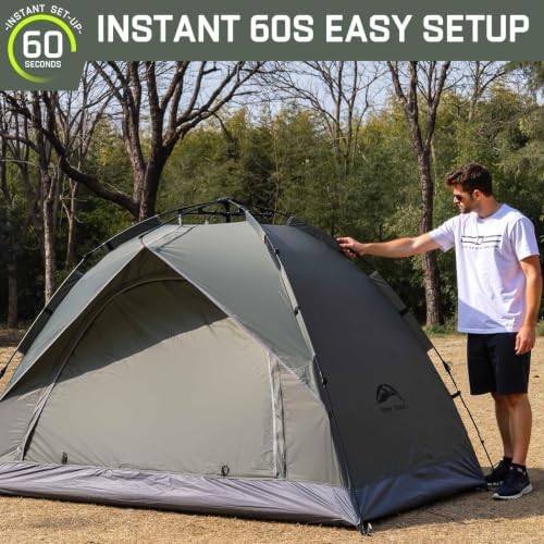 Happy Travel 2/4 Person Camping Tent, Instant Easy Pop Up Tents for Camping