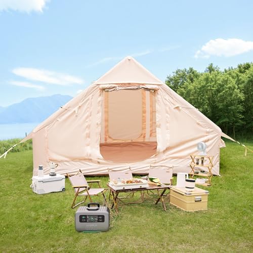Large Family Cabin Yurt Inflatable Pop Up Waterproof Camping Tent