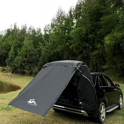 SUV Tailgate Tent with Awning, 2-Person Hatchback Tent for Camping