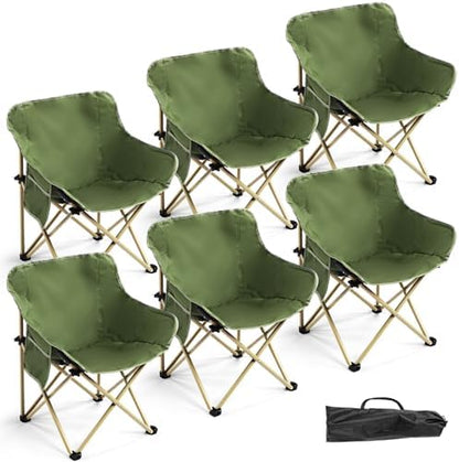 FairySandy 6 Pack Lightweight Camping Chair, Compact Folding Chair
