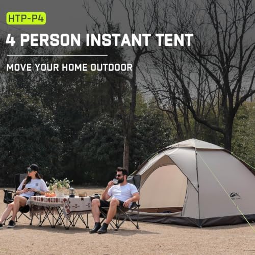 Happy Travel 2/4 Person Camping Tent, Instant Easy Pop Up Tents for Camping