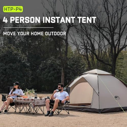Happy Travel 2/4 Person Camping Tent, Instant Easy Pop Up Tents for Camping