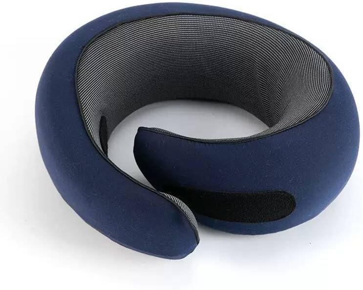 Travel Pillow, Travel Neck Pillow, 360 Degree Comfort and Breathability, Airplane Travel Neck Pillow, Stowable U-Shaped Pillow (Navy Blue)