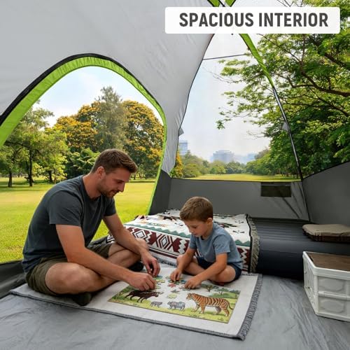 CAMPROS CP Tents for Camping 2/4/6 Person, Waterproof Windproof Dome Tent
