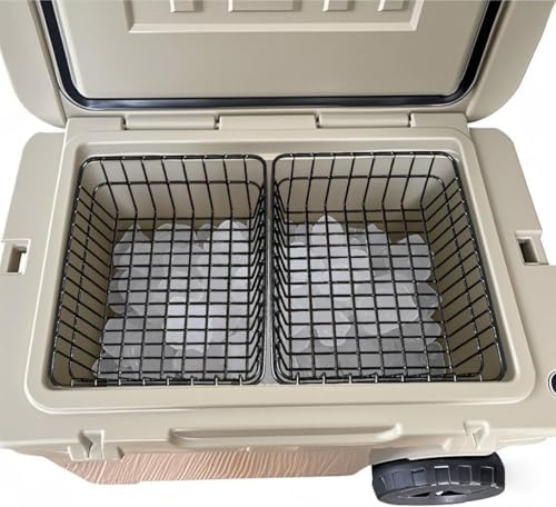 2 Pack Cooler Basket for Yeti Tundra Haul,Stays Food Chilled and Dry, Compatible with Other Cooler Accessories Cooler Locks, Dividers, Ice etc
