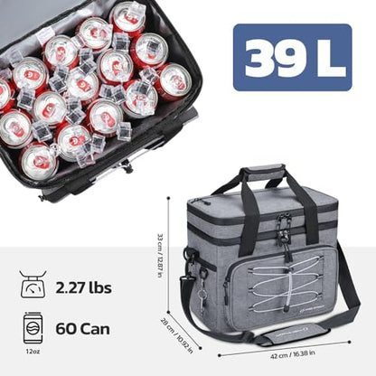 Maelstrom 24/30/60 Can Soft Cooler Bag, Double Deck Portable Ice Chest
