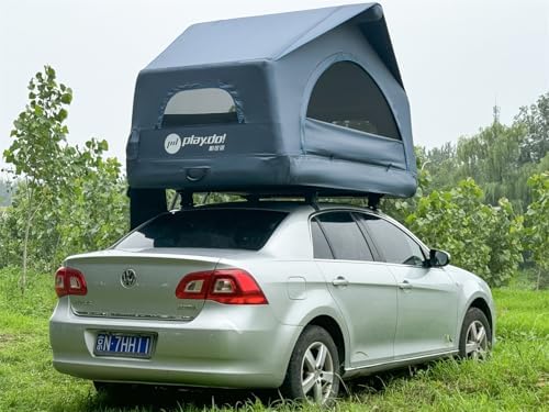 2 Person Inflatable Car Rooftop Tent Easy Set-up Large Outdoor Glamping Camping Tent for SUV,Truck and Universal Auto Self-Driving Touring