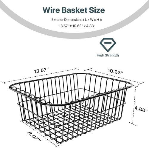 Dry Goods Wire Basket Replacement for Coolers, Compatible with Igloo 70/72/94 Qt Models, Cooler Storage Organizer